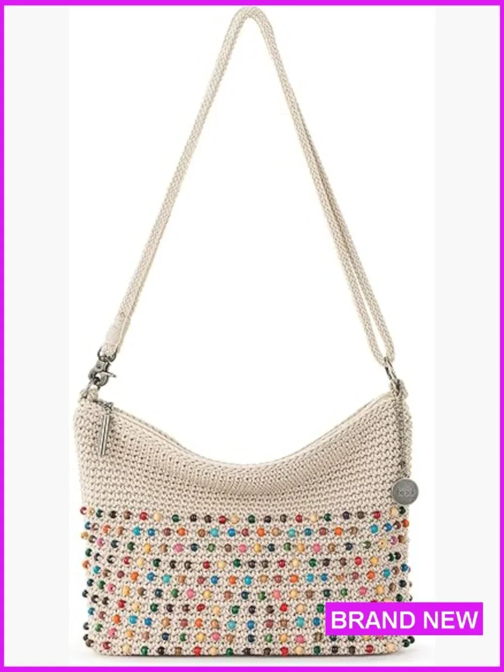 Convertible 3-in-1 Crossbody Purse Hand-Crochet Weekend Travel Bag Satchel